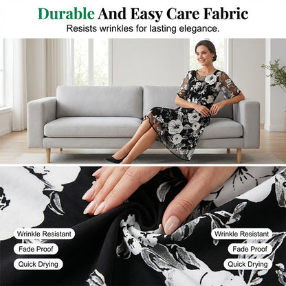 ✨NIEUW & AANBIEDING｜Chiffonjurk met bloemenprint, losse pasvorm en elegant👗