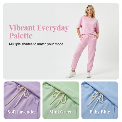 ⏰🔥TIJDELIJK 50% KORTING! 💥Casual set met top met korte mouwen en broek voor dames