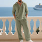 Heren 2-Delige Set: Losse Casual Top met Capuchon & Broek
