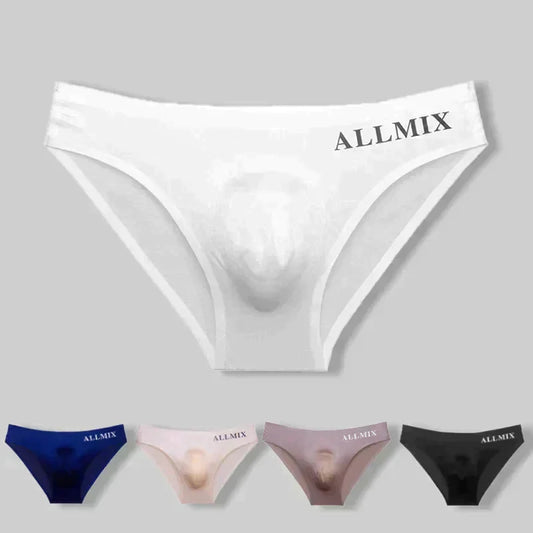 Heren Sexy Ademende Comfortabele 3D IJszijden Slipjes