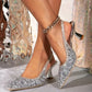 👡Puntige diamanten hoge hakken✨🔥🔥🔥-10% korting + gratis verzending