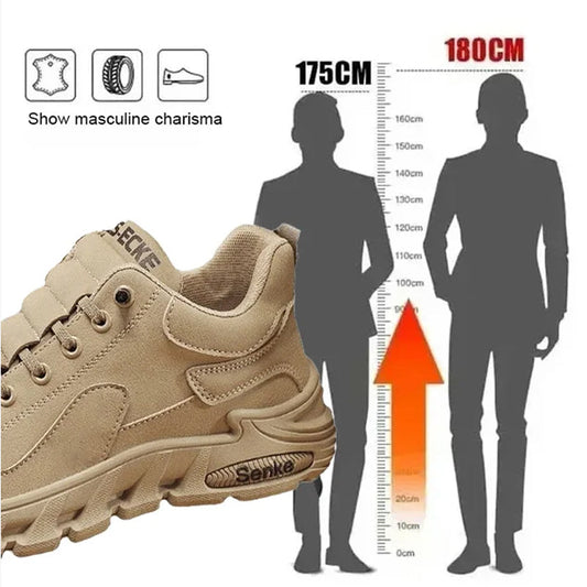 Heren Casual Wandelschoenen met Dikke Zool en Antislip