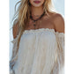 🌸BEPERKT AANBOD: 50% KORTING!✨Kanten bustier bh – doorzichtig, wijde mouwen, boho-stijl☀️