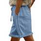 🔥50% KORTING! Dames shorts met trekkoord & kant, ademend materiaal met handige zakken