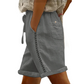 🔥50% KORTING! Dames shorts met trekkoord & kant, ademend materiaal met handige zakken