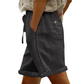 🔥50% KORTING! Dames shorts met trekkoord & kant, ademend materiaal met handige zakken