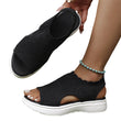 👡🌬️ Ademende gebreide platform sandalen voor dames – Lichtgewicht en zacht ✨