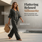 👚👖 Dames Set met Ruches Top & Wijde Pijpen Broek – Elegant & Comfortabel ✨
