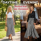 ⏰🔥TIJDELIJK 50% KORTING!🔥Dames maxi-rok met hoge taille en asymmetrische ruches
