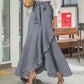 ⏰🔥TIJDELIJK 50% KORTING!🔥Dames maxi-rok met hoge taille en asymmetrische ruches