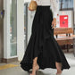 ⏰🔥TIJDELIJK 50% KORTING!🔥Dames maxi-rok met hoge taille en asymmetrische ruches
