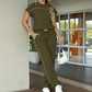 ⏰🔥TIJDELIJK 50% KORTING!🔥 Casual damestop met korte mouwen en wijde broek set