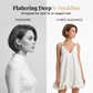 👗 TIJDELIJK 50% KORTING! 💥 Jurk met V-hals en ballonzoom – Volumineuze ruches, verstelbare bandjes, vederlicht ✨