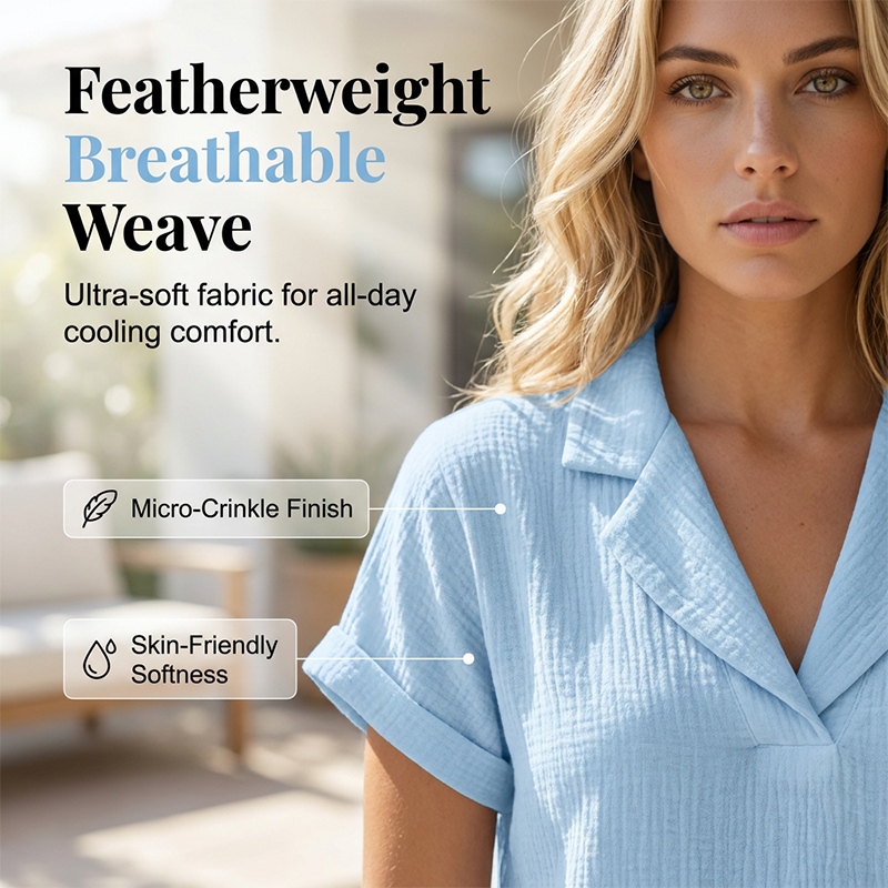 ⌛50% korting op de laatste dag – Zomerse gebreide T-shirt voor dames met losse pasvorm