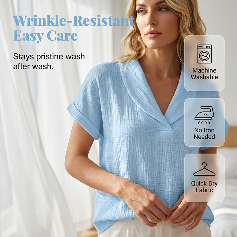 ⌛50% korting op de laatste dag – Zomerse gebreide T-shirt voor dames met losse pasvorm