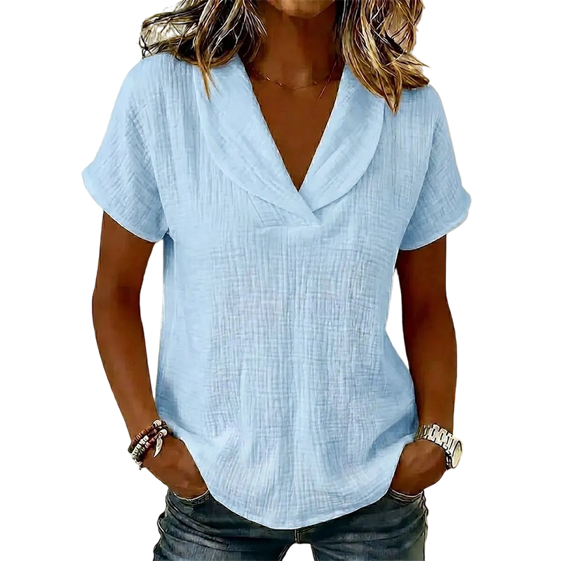 ⌛50% korting op de laatste dag – Zomerse gebreide T-shirt voor dames met losse pasvorm