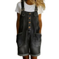 💙 Dames losse denim overallshort verstelbare banden & ruime zakken S-2XL
