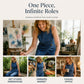 ⌛Tijdelijke aanbieding – Mouwloze, asymmetrische denim-jumpsuit met overslag voor dames