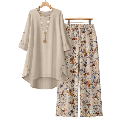 🔥50K+ VERKOCHT⏰ KORTING 50%🌼 Boho tweedelige set, katoenlinnen zonder zweten