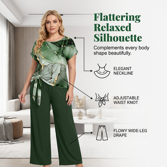 🔥50% KORTING🌿 Loungeset met patroon en brede poten 🌿Comfort & Luxe Print