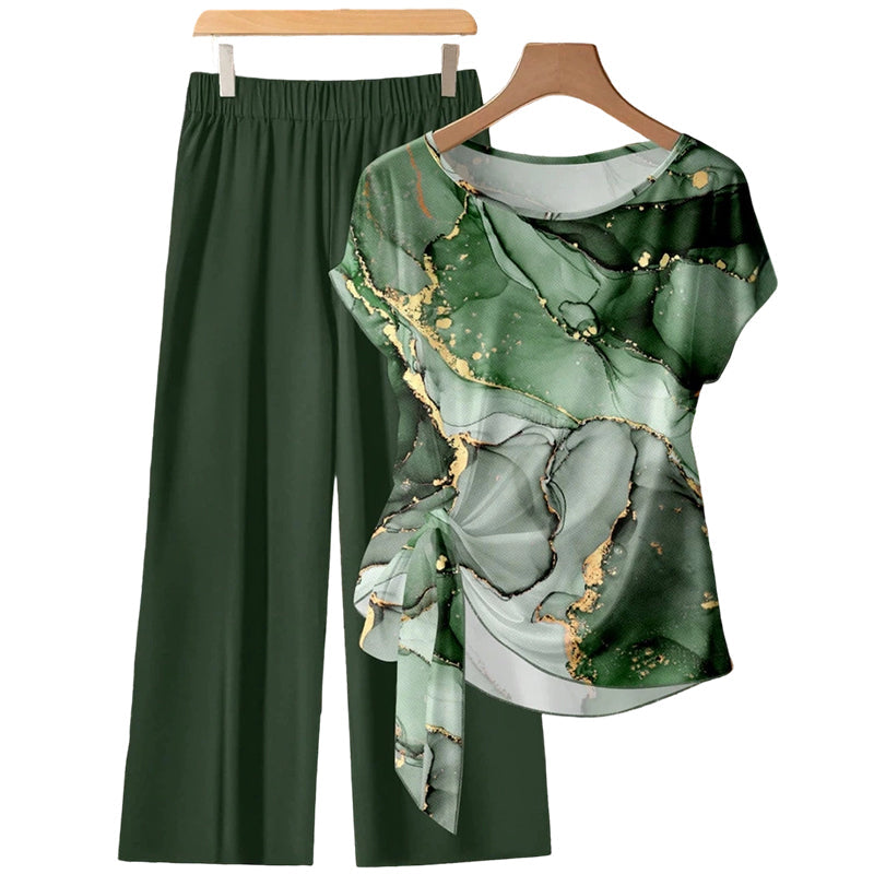 🔥50% KORTING Lounge Set 🌿 Comfort & Luxe Print