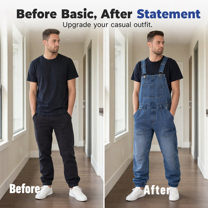 👖Klassieke denim overall voor heren – comfortabel, praktisch en moeiteloos stijlvol✨