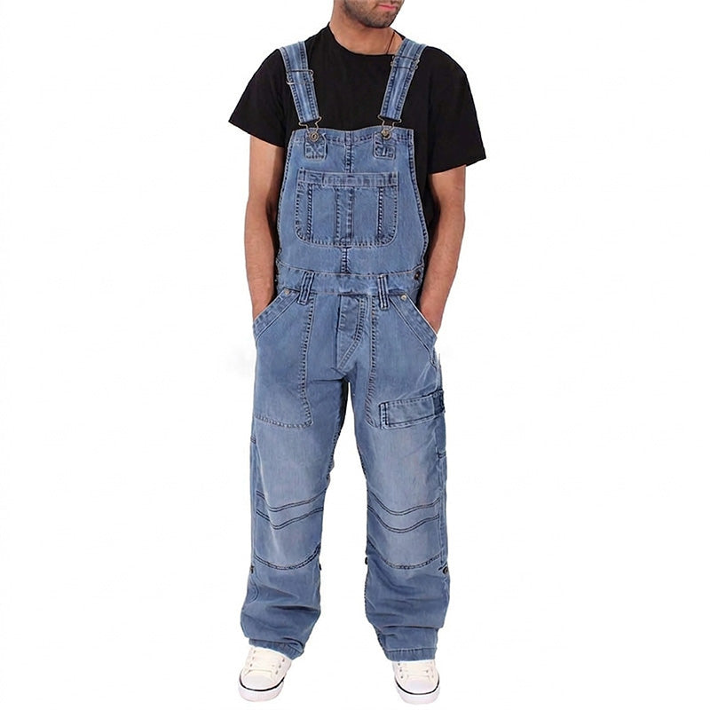 👖Klassieke denim overall voor heren – comfortabel, praktisch en moeiteloos stijlvol✨