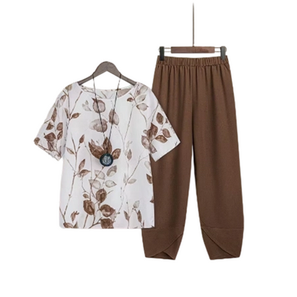 ⏰TIJDELIJKE AANBIEDING✨ Tulpenzoom broek tweedelige set luchtig ademend voor alle vrije momenten