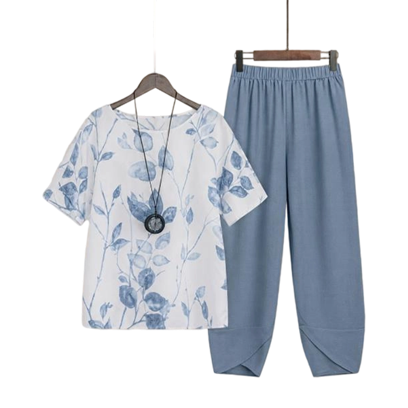 ⏰TIJDELIJKE AANBIEDING✨ Tulpenzoom broek tweedelige set luchtig ademend voor alle vrije momenten
