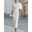 🌸👗 Nieuwe collectie 2026: elegante, halflange, getailleerde en slankmakende damesjurk