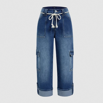 💖 Zomersale — 50% Korting! Dames Casual Wijdbeense Cargobroek 🌿