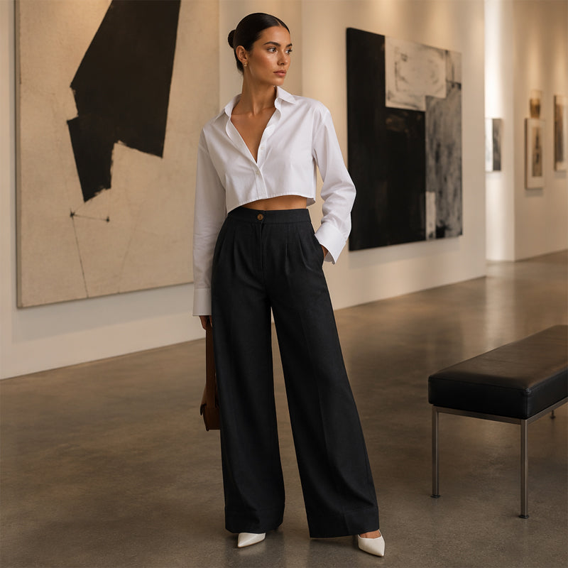 🔥 50% KORTING 👖 Linnen Look Broek – Slank & Comfortabel ✨