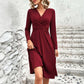Elegante V-hals midi-jurk voor dames