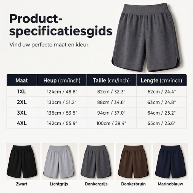 Casuele wijde korte broeken voor dames, knielengte