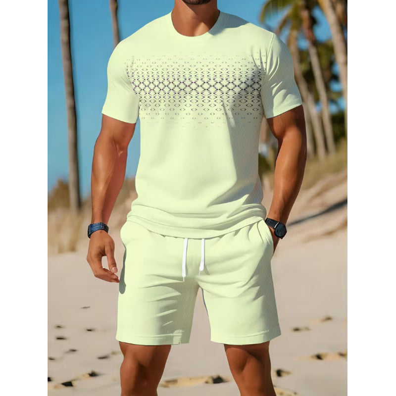 🔥 Bestseller van de Week 👕 Heren T-shirt & Korte Broek Set – Casual stijl, licht comfort & perfecte zomerlook ✨