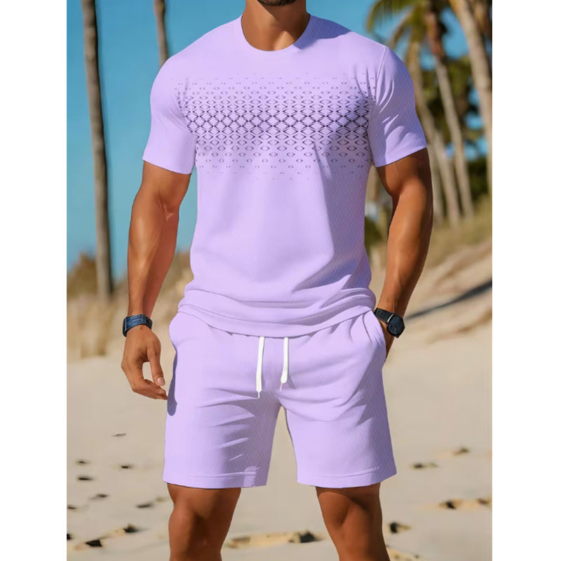 🔥 Bestseller van de Week 👕 Heren T-shirt & Korte Broek Set – Casual stijl, licht comfort & perfecte zomerlook ✨