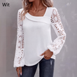 🌸 Nieuwe Collectie 👚 Dames Kanten Top met Lange Mouwen – Elegante uitsnijdingen & vrouwelijke uitstraling ✨