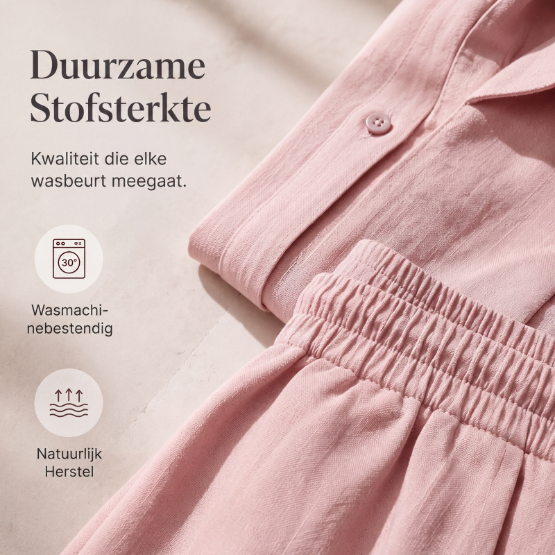 ⏰Laatste dag uitverkoop: 50% korting💃Casual overhemd voor dames en set van wijdvallende wijde pijpen broek