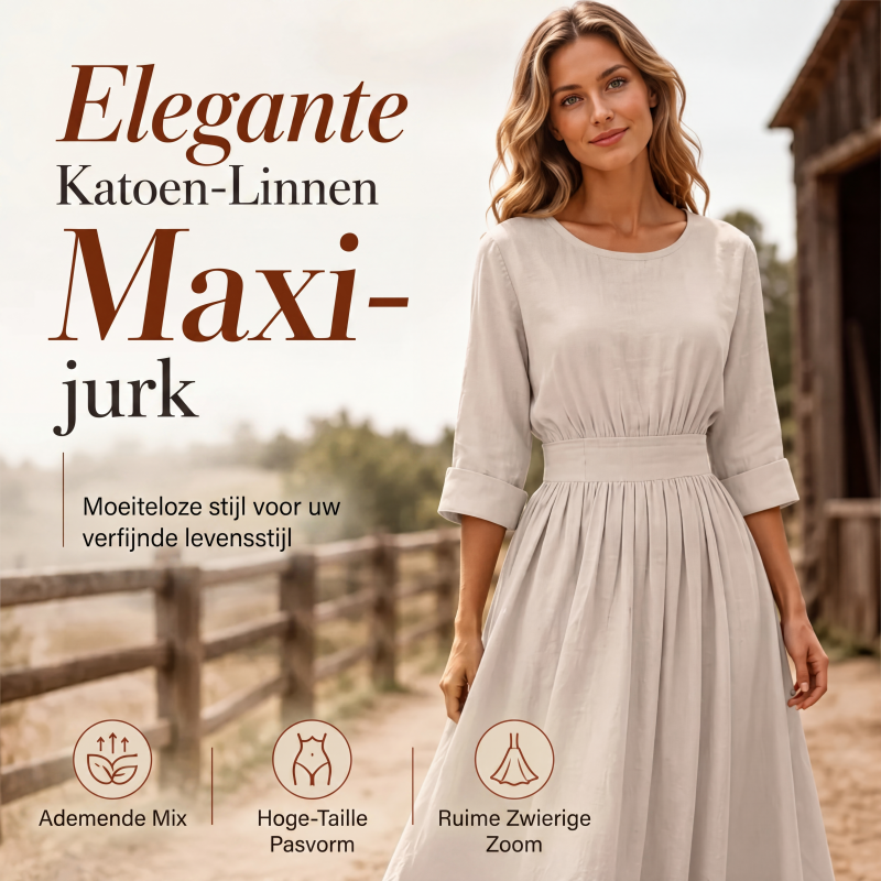 ⏰Laatste dag uitverkoop: 50% korting💃Casual zomerjurk met getailleerde taille voor dames
