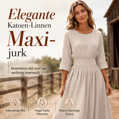 ⏰Laatste dag uitverkoop: 50% korting💃Casual zomerjurk met getailleerde taille voor dames