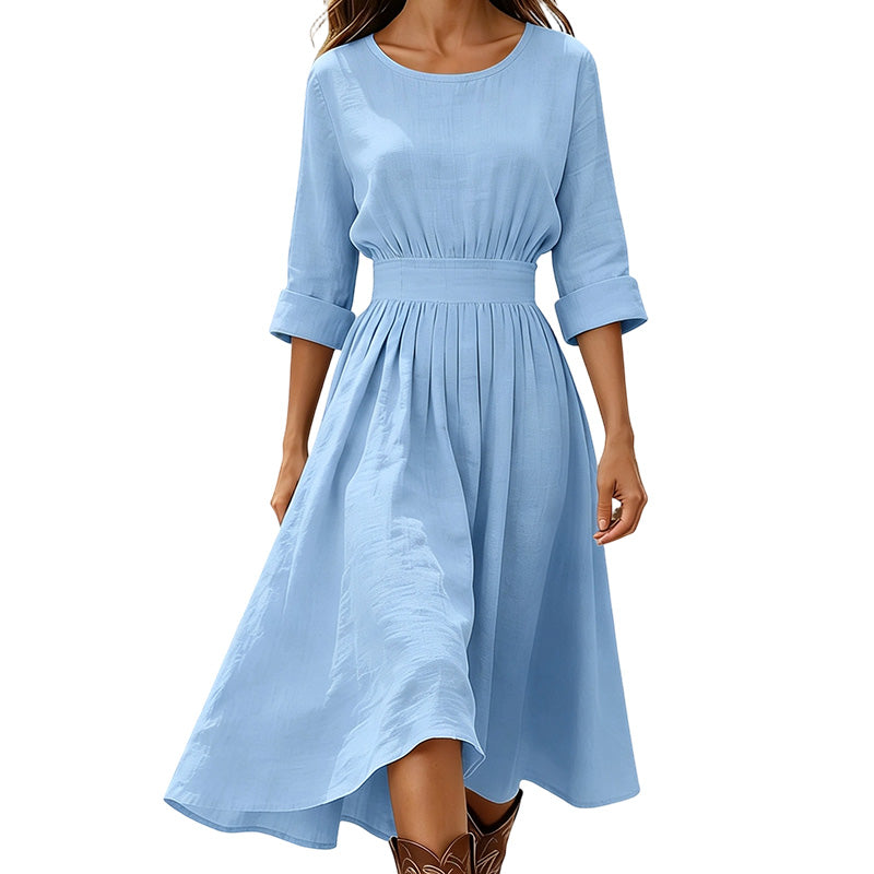 ⏰Laatste dag uitverkoop: 50% korting💃Casual zomerjurk met getailleerde taille voor dames