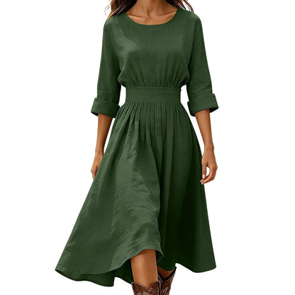 ⏰Laatste dag uitverkoop: 50% korting💃Casual zomerjurk met getailleerde taille voor dames