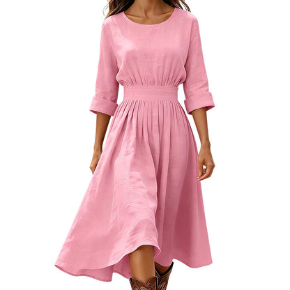 ⏰Laatste dag uitverkoop: 50% korting💃Casual zomerjurk met getailleerde taille voor dames