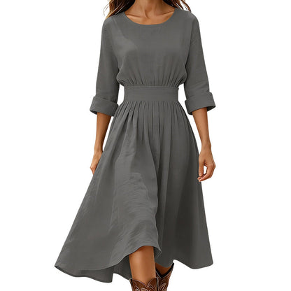 ⏰Laatste dag uitverkoop: 50% korting💃Casual zomerjurk met getailleerde taille voor dames