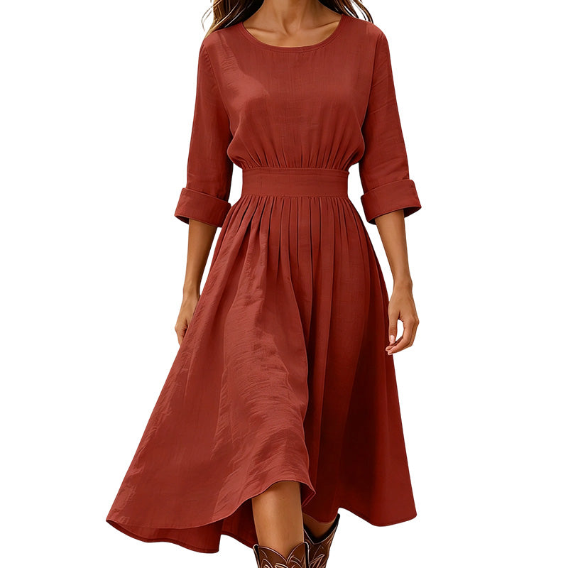 ⏰Laatste dag uitverkoop: 50% korting💃Casual zomerjurk met getailleerde taille voor dames