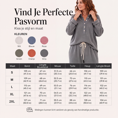 ⏰Laatste dag uitverkoop: 50% korting💃Dames Wafelgebreide Loungeset