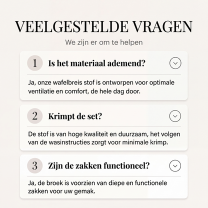 ⏰Laatste dag uitverkoop: 50% korting💃Dames Wafelgebreide Loungeset