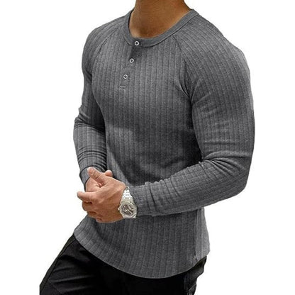 🔥 Klantfavoriet ✨ Heren Slim Fit Henley Shirt 👕 stijlvolle pasvorm, comfortabel gevoel & moderne casual look 😎
