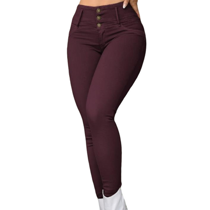 🔥 50% KORTING ✨ Dames High Waist Skinny Broek – Elastische Pasvorm & Mooi Vormgevend Comfort 👖