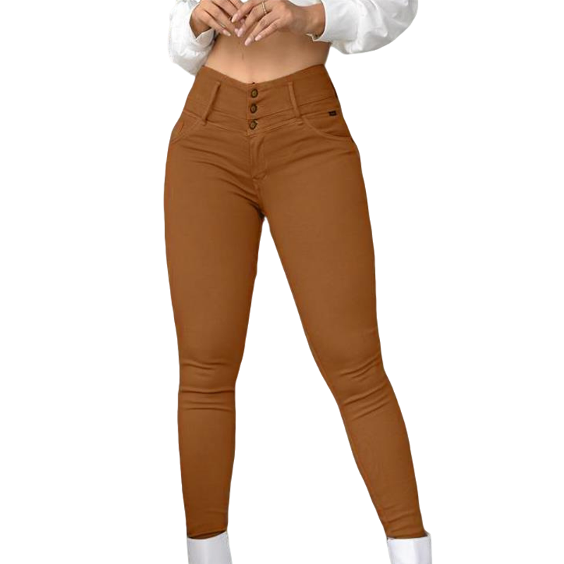 🔥 50% KORTING ✨ Dames High Waist Skinny Broek – Elastische Pasvorm & Mooi Vormgevend Comfort 👖